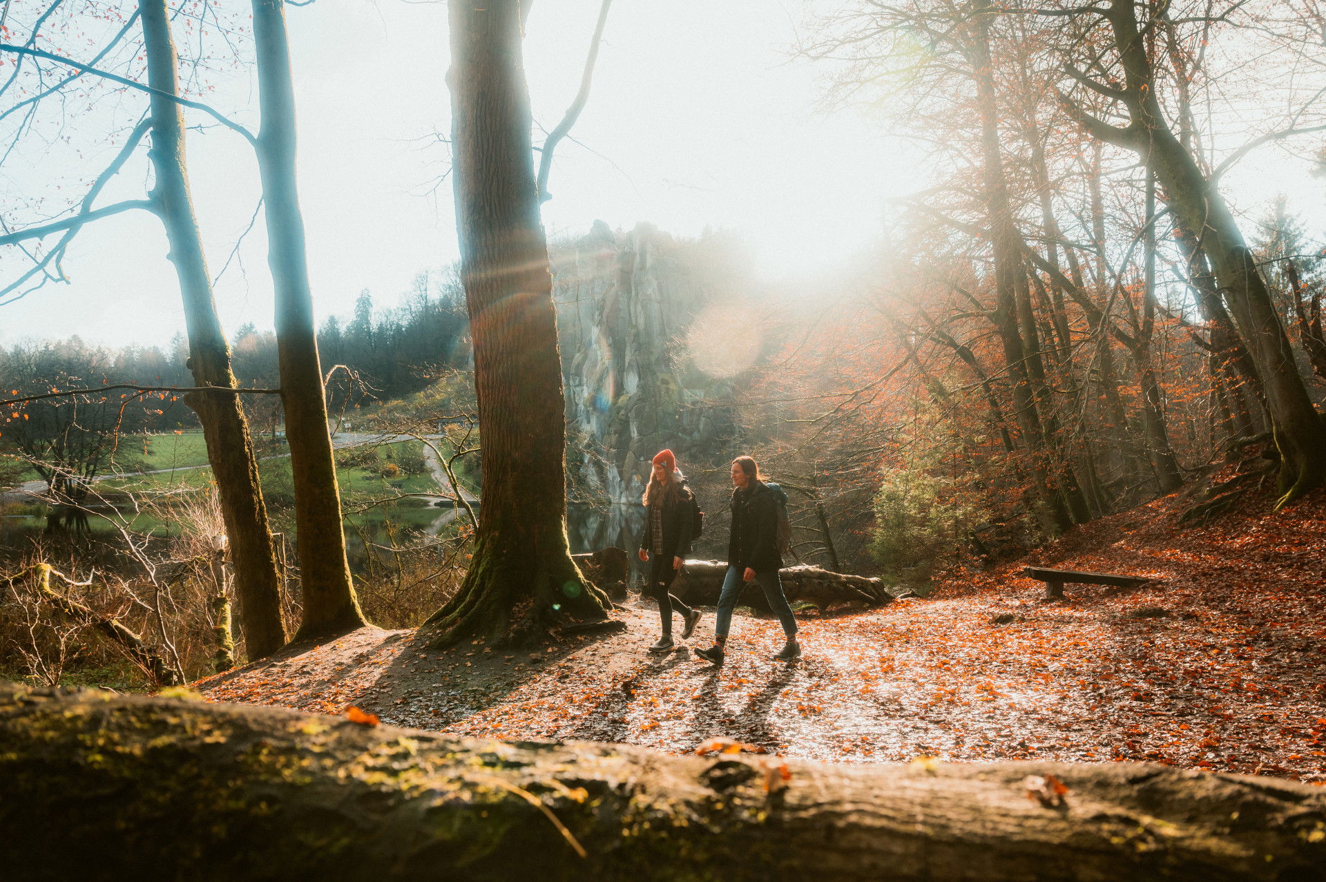 Herbstwanderung neben den Externsteinen