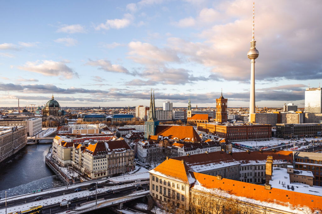 Fischerinsel in Berlin im Winter