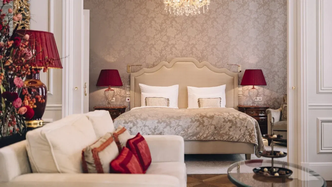 Die luxuriösen Hotelzimmer im Hotel Sacher Wien