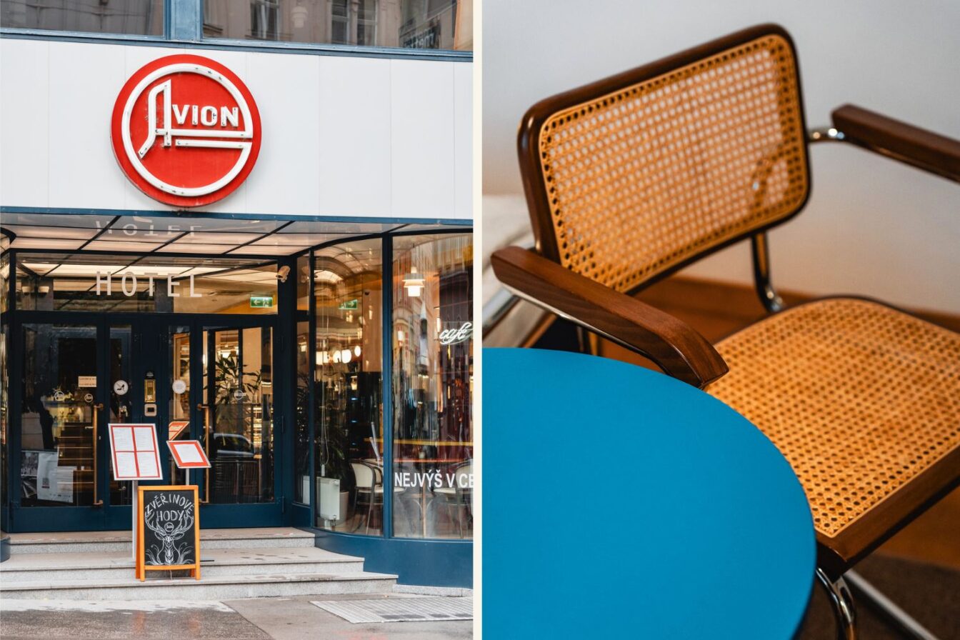 Eines der schmalsten Hotels Europas ist das Avion in Brno