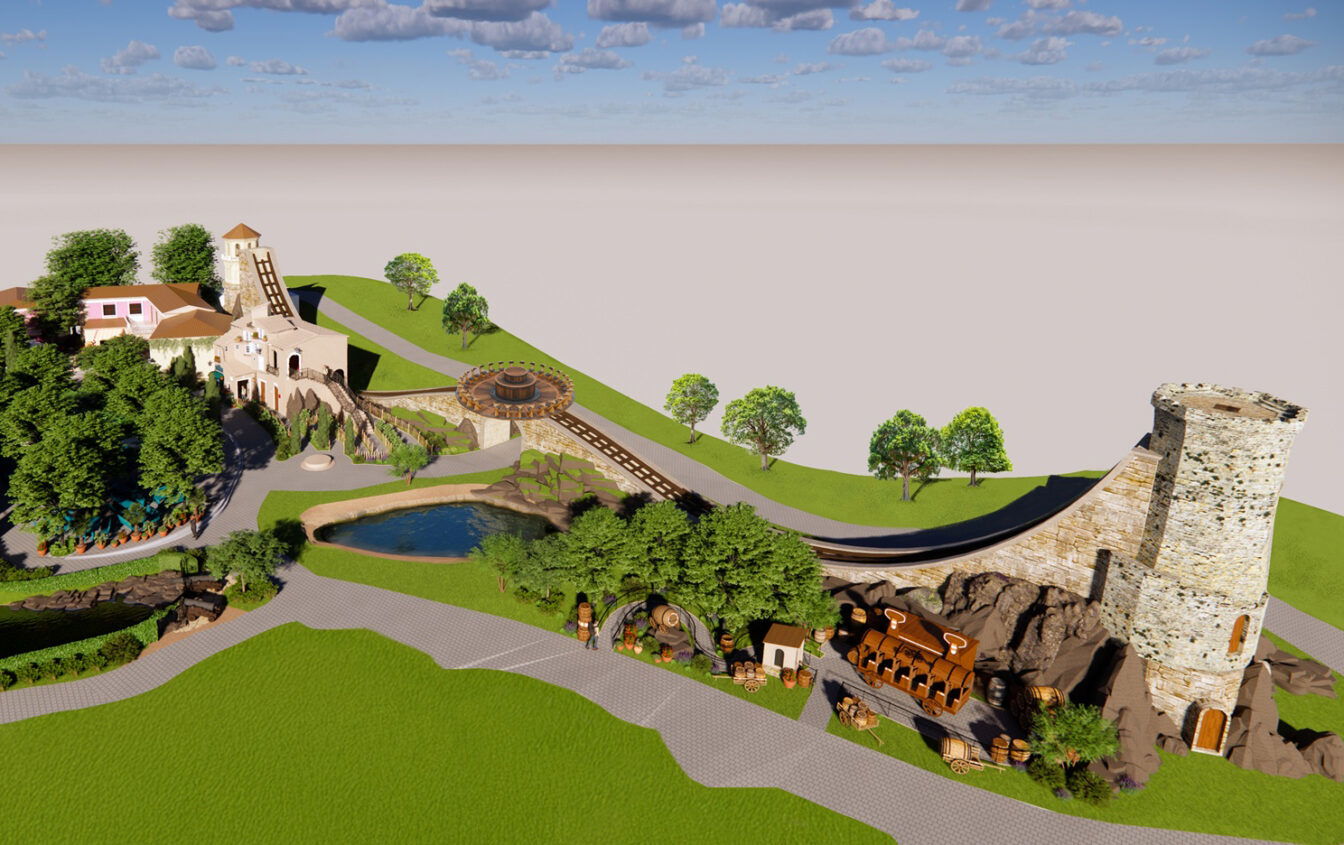 Computer Rendering, neues Areal in der Themenwelt Abenteuerinsel