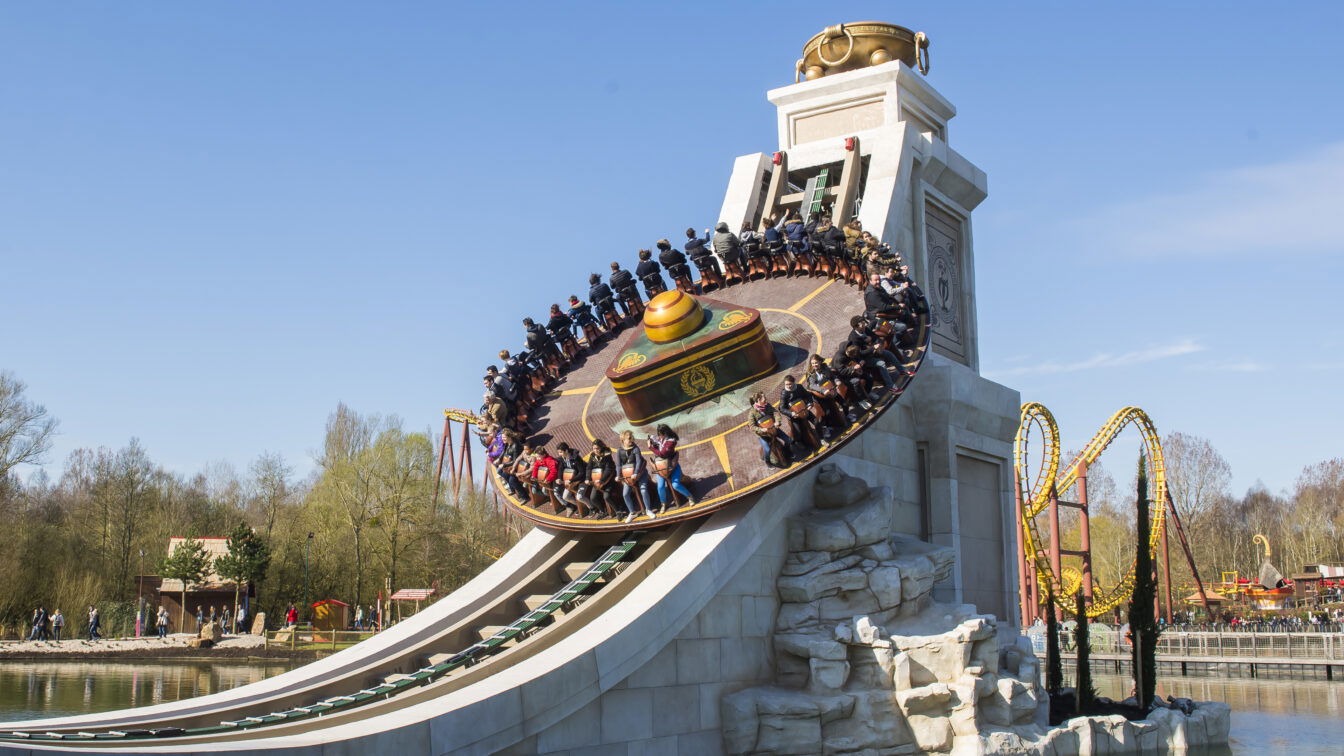 Fahrgeschäft Discoblix: Attraktion im Park Astrix in Paris (ebenfalls ein Freizeitpark der Compagnie des Alpes)