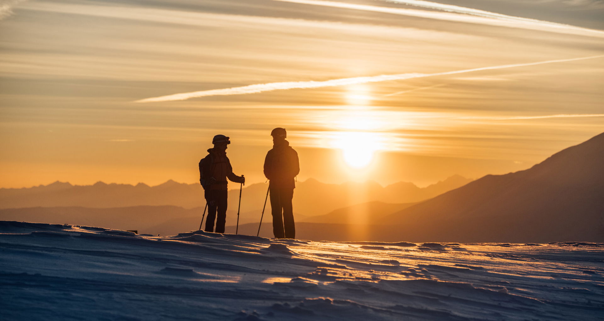 Sonnenuntergang am Nockberge-Trail