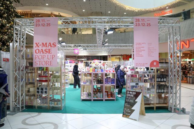 die X-Mas-Oase im Einkaufszentrum Wien Mitte The Mall