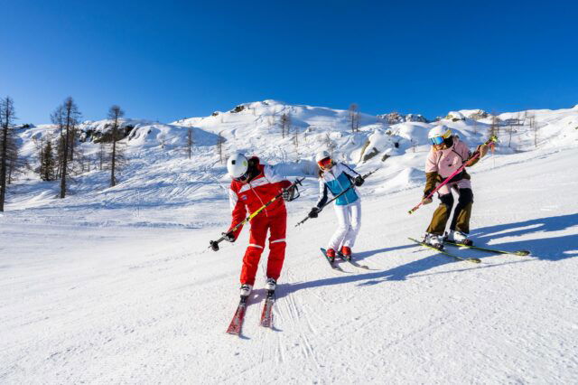 Skifahren lernen für Erwachsene am Nassfeld in Kärnten.