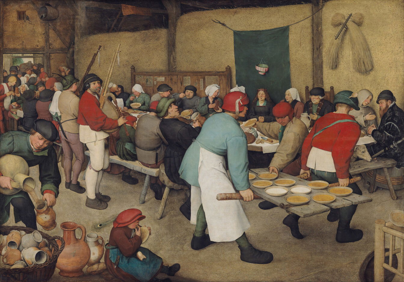 das Kunstwerk „Bauernhochzeit“ von Pieter Bruegel