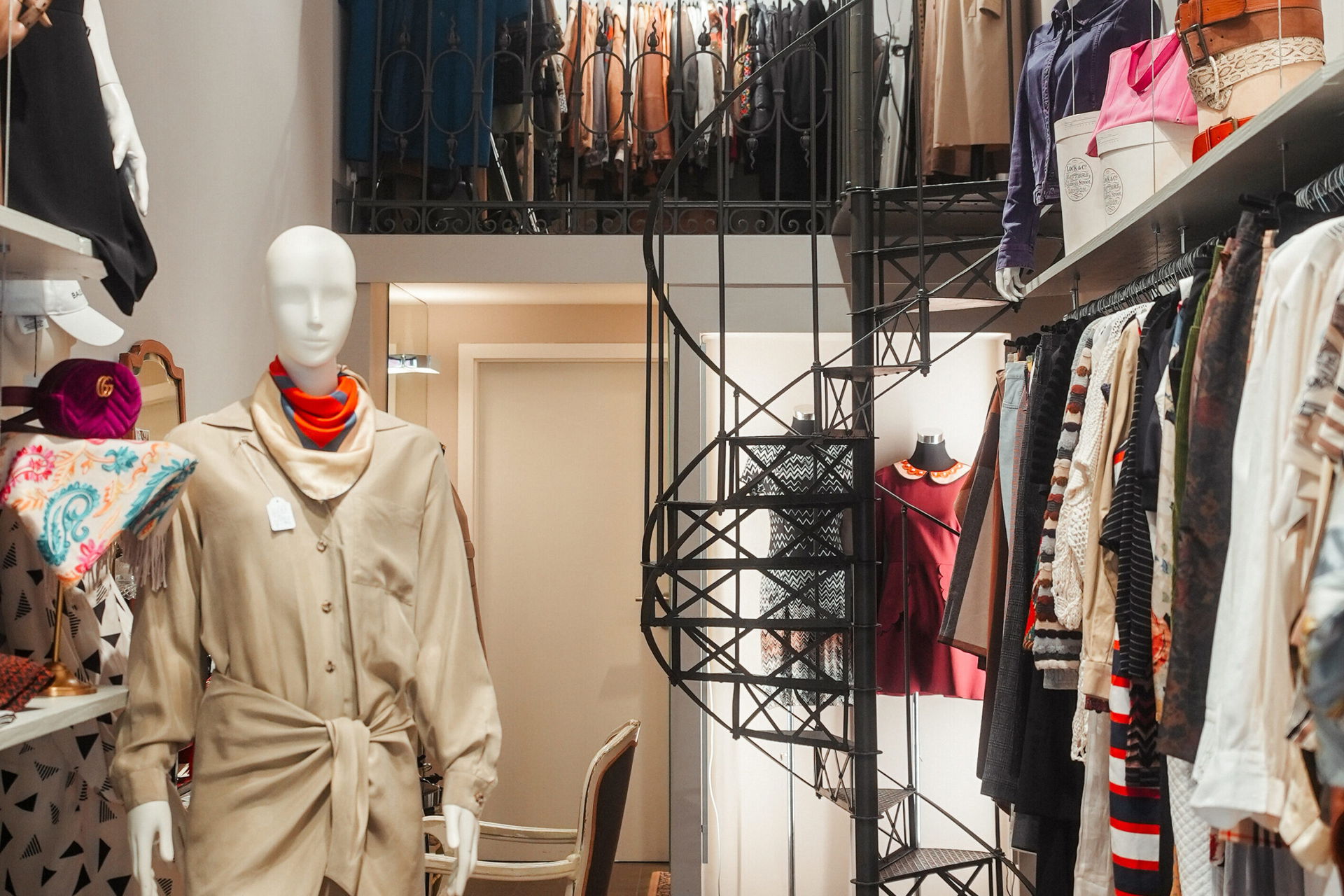 Blick in das Geschäft Designer Secondhand Vienna in Wien
