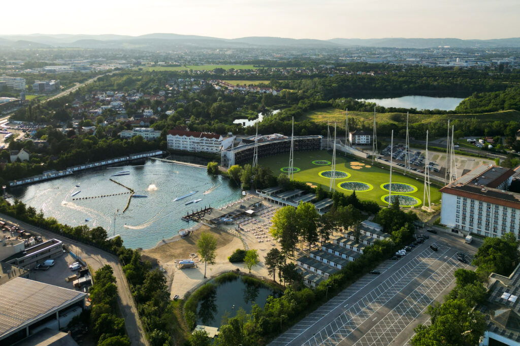 Topgolf Anlage Wien von oben