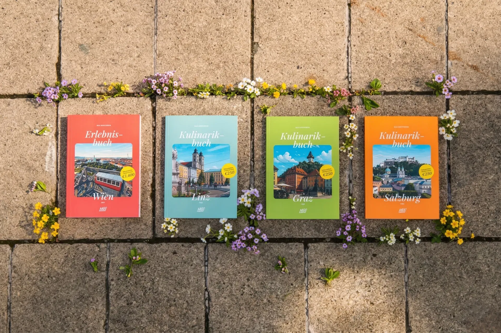 Unsere 1000things Erlebnisbücher 2026 für Wien, Linz, Graz & Salzburg