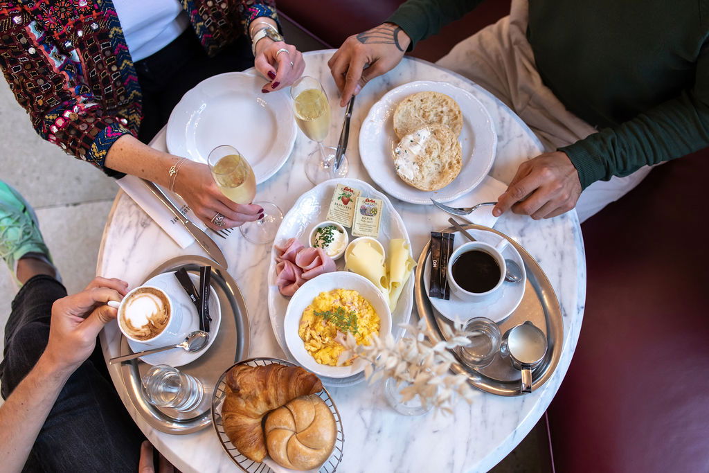 Tisch im Schlosscafé Oberes Belvedere