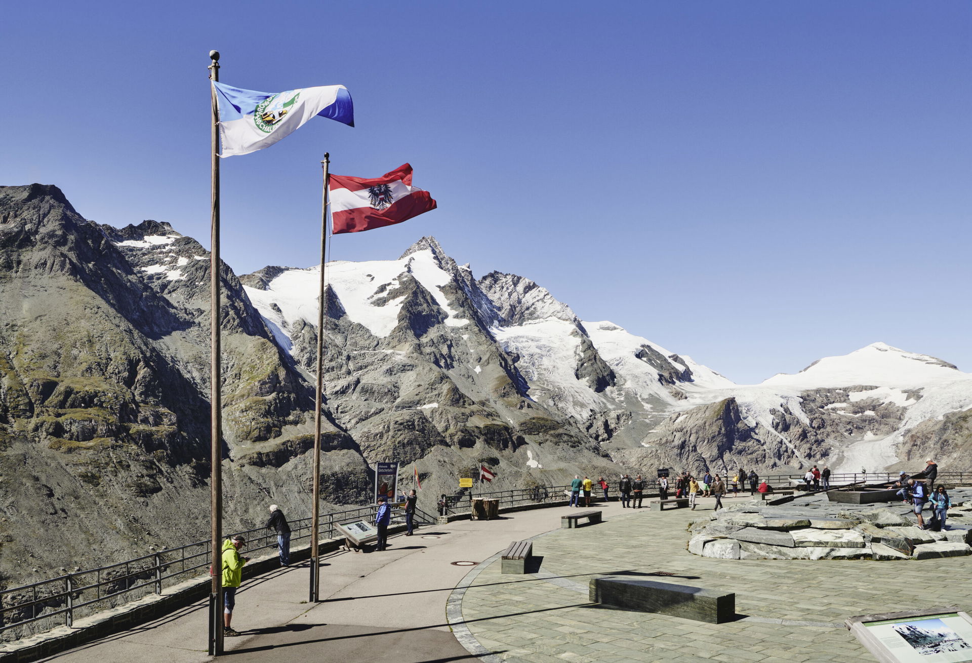 Die Kaiser-Franz-Josefs-Höhe auf der Großglockner Hochalpenstraße