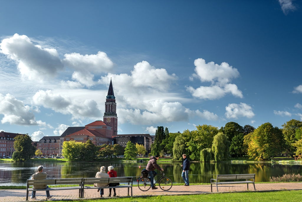 Blick auf die Altstadt von Kiel