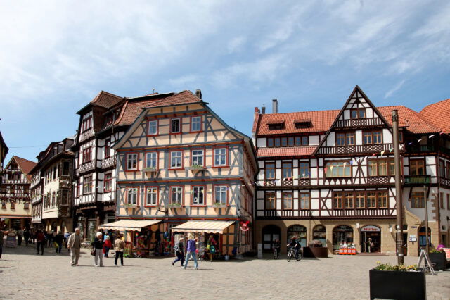 Altstadt mit Fachwerkhäusern in Schmalkalden