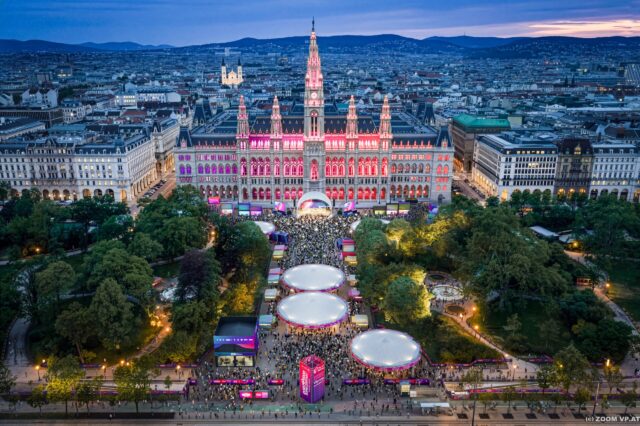 Rendering: Eurovision Village Rathausplatz Public Viewing ESC