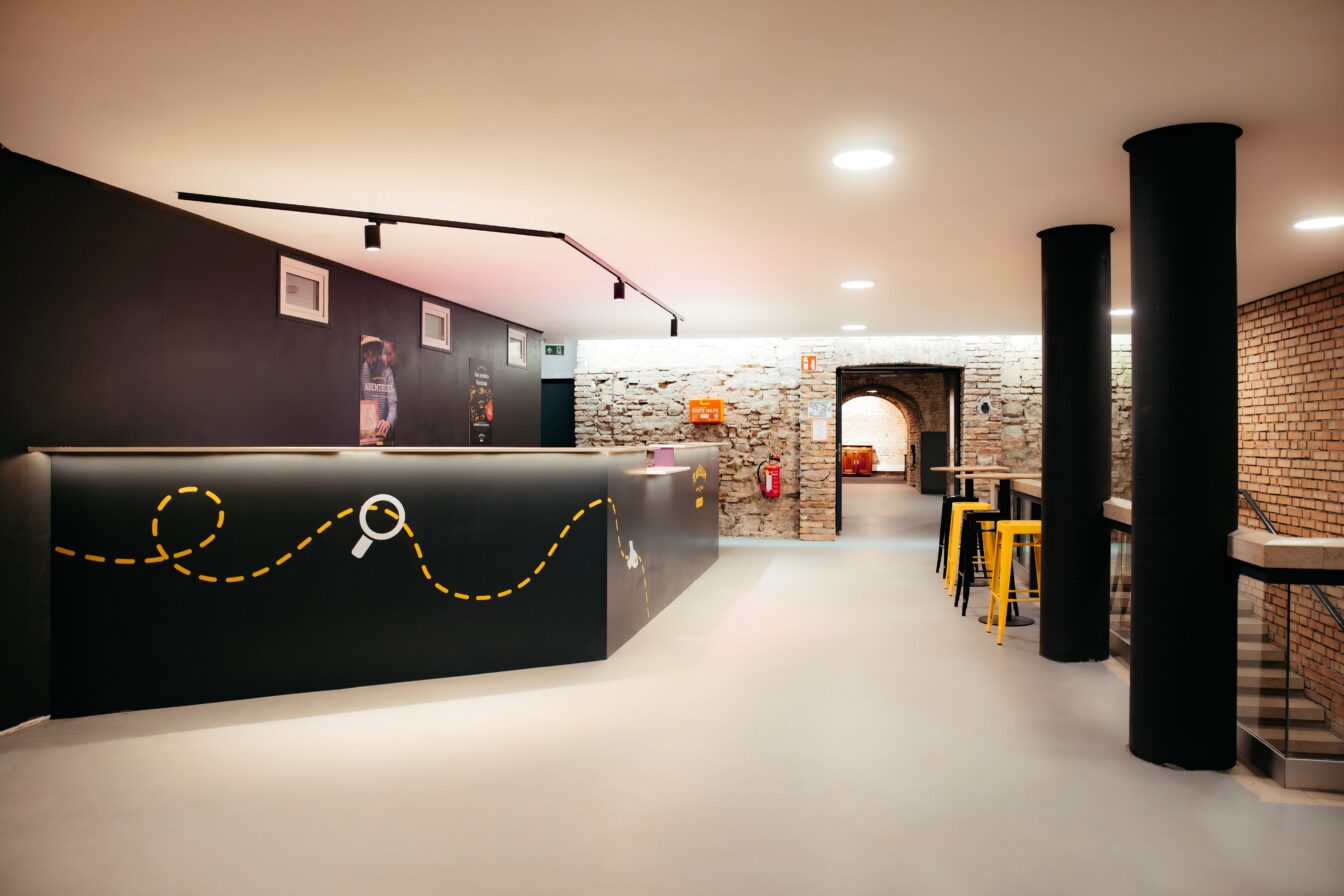 der Eingangsbereich vom Escapre Room Anbieter Team Escape in Wien, 1010