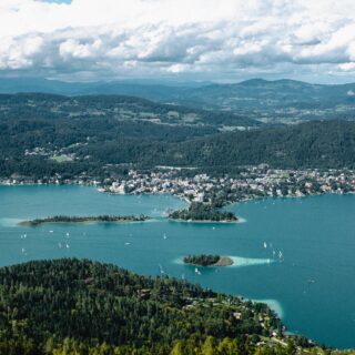 Kärnten mit Wörthersee von oben