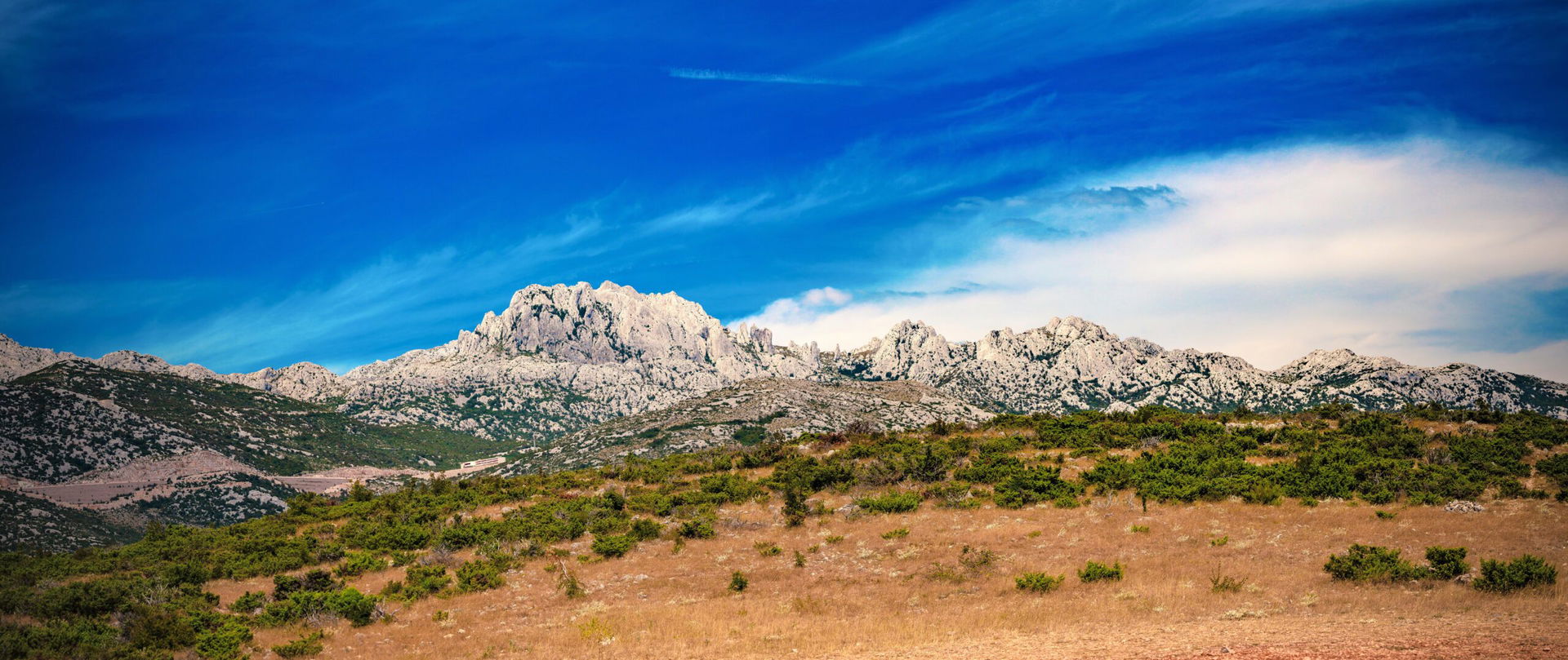 Blick auf den Velebit in Kroatien