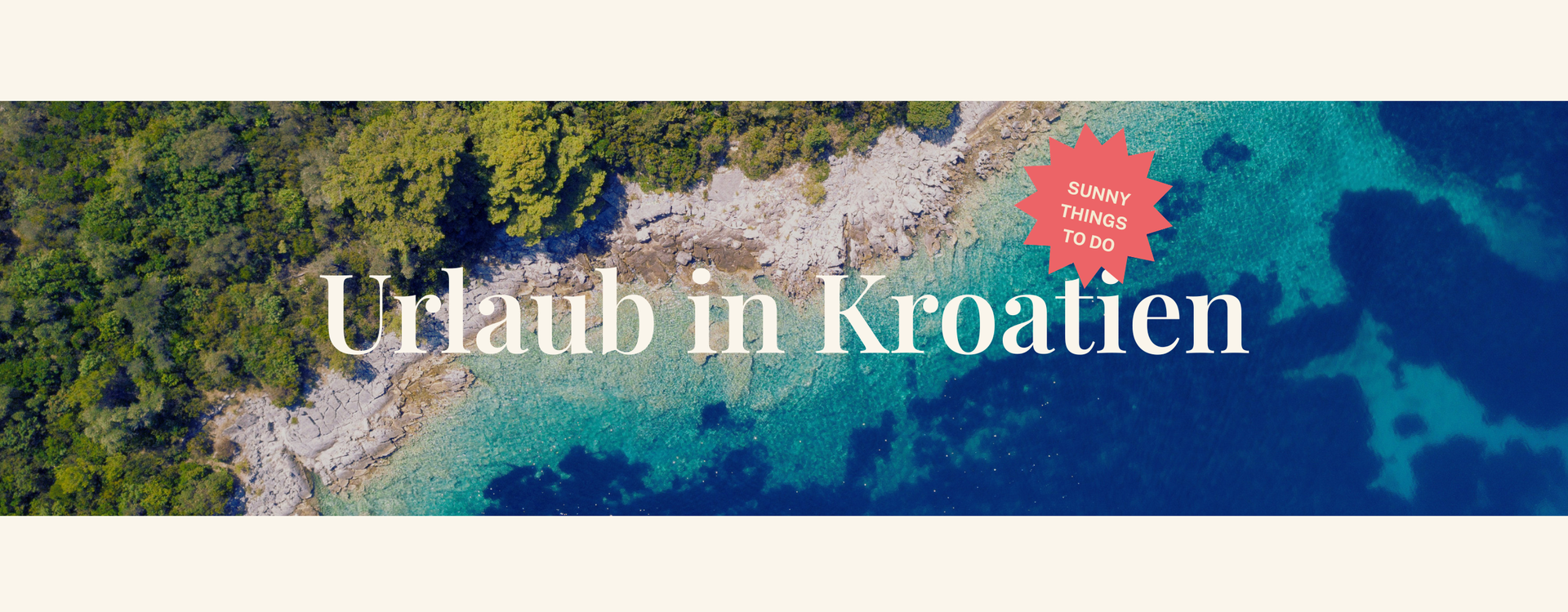 Kroatisches Meer von oben