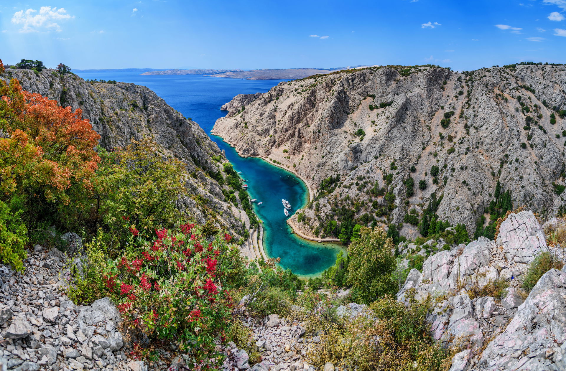 Blick vom Naturpark Velebit in Kroatien
