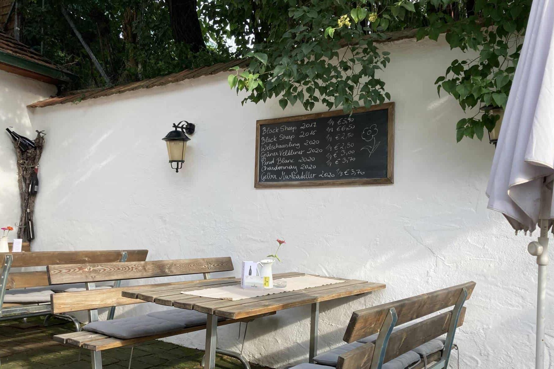 Der Gastgarten der Genusslaube Jois