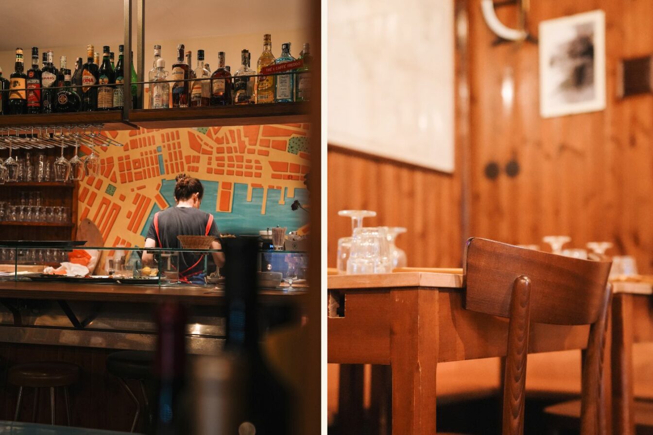 In der Osteria Salvagente in Triest gibt es frischen Fisch vom Hafen von Triest und der Adria sowie lokale Weine.