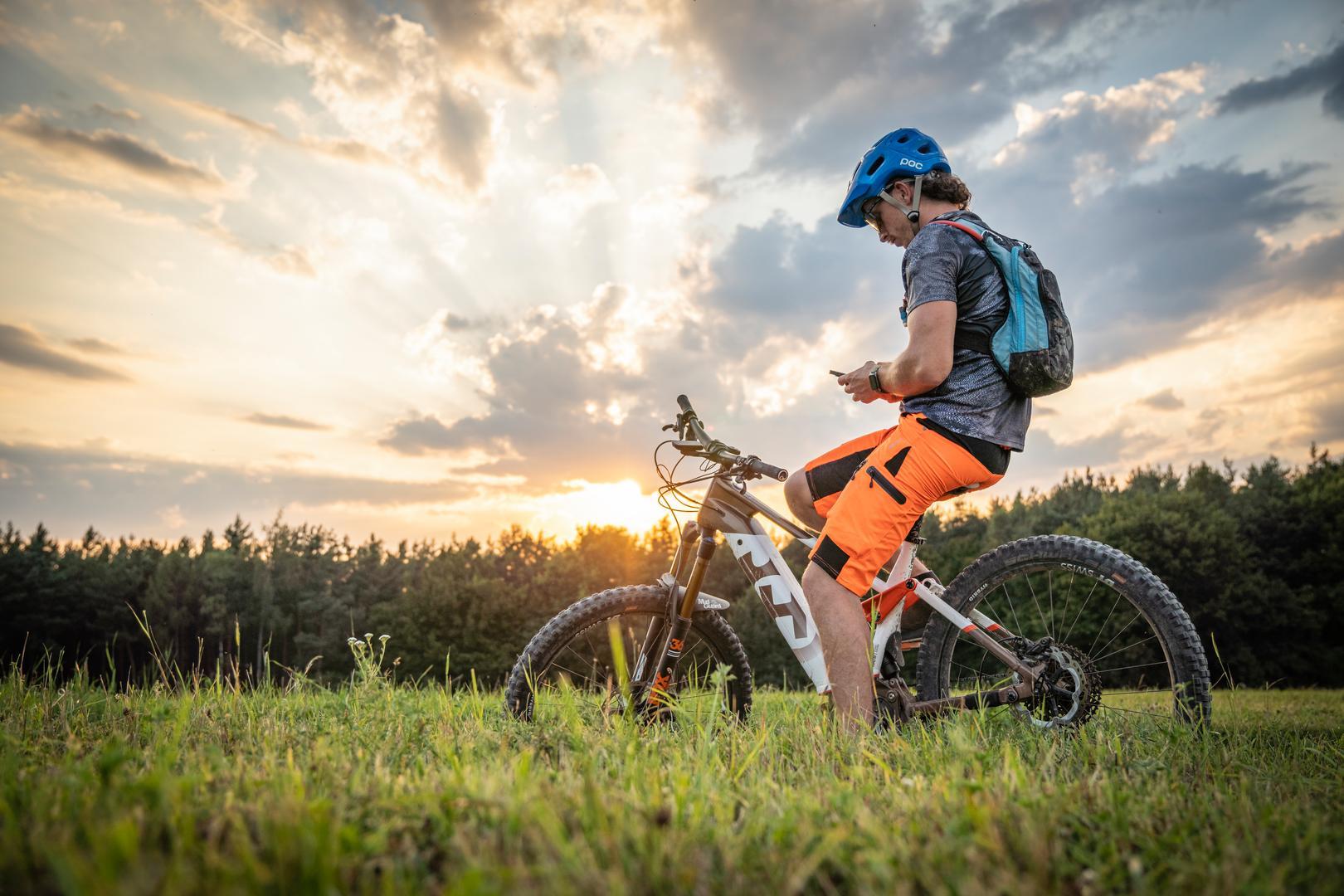 Mountainbiker im Burgenland