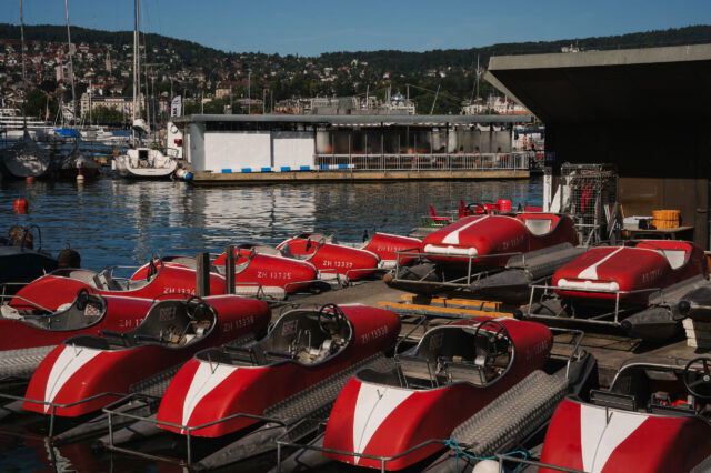 Boote am Züricher See
