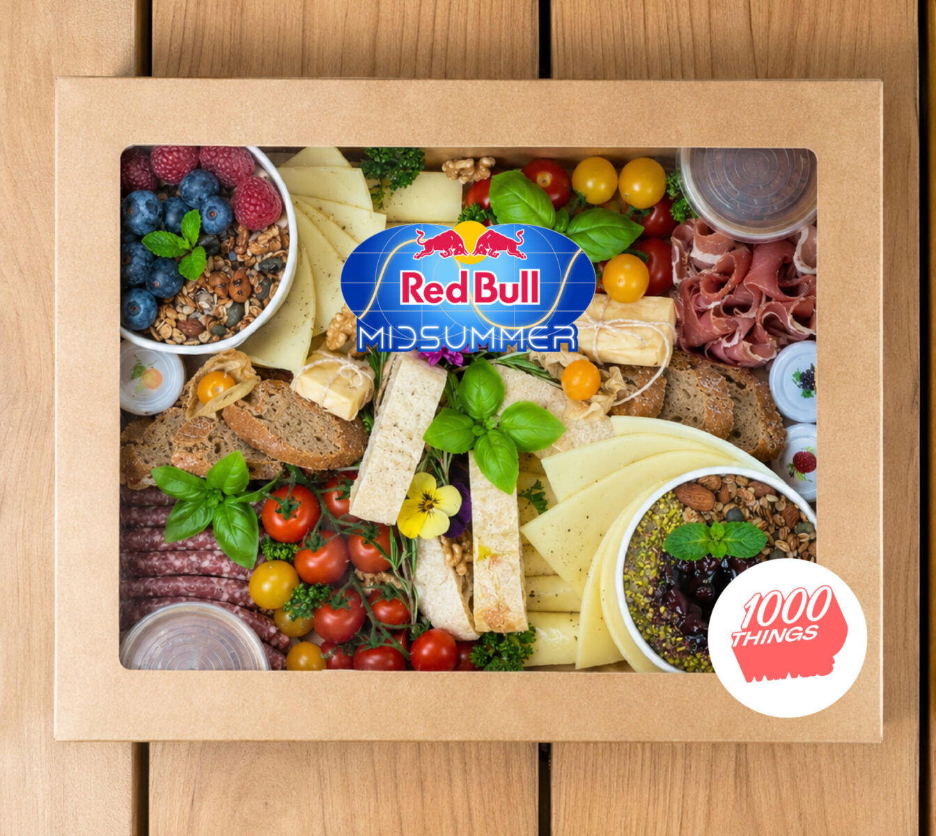 Eine Visualisierung der Brunch Box von "Beats & Brunch" bei Red Bull Midsummer