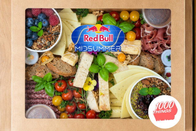 Eine Visualisierung der Brunch Box von "Beats & Brunch" bei Red Bull Midsummer