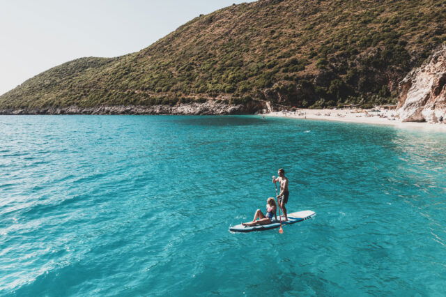 SUP-Tour am Meer