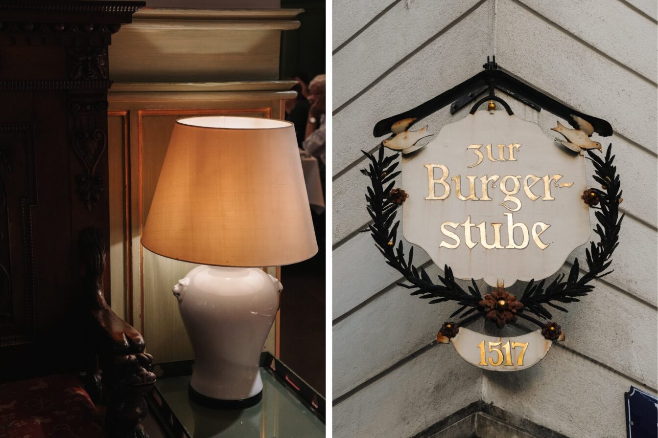 Fotos der Einrichtung in der Burgerstube in Luzern.