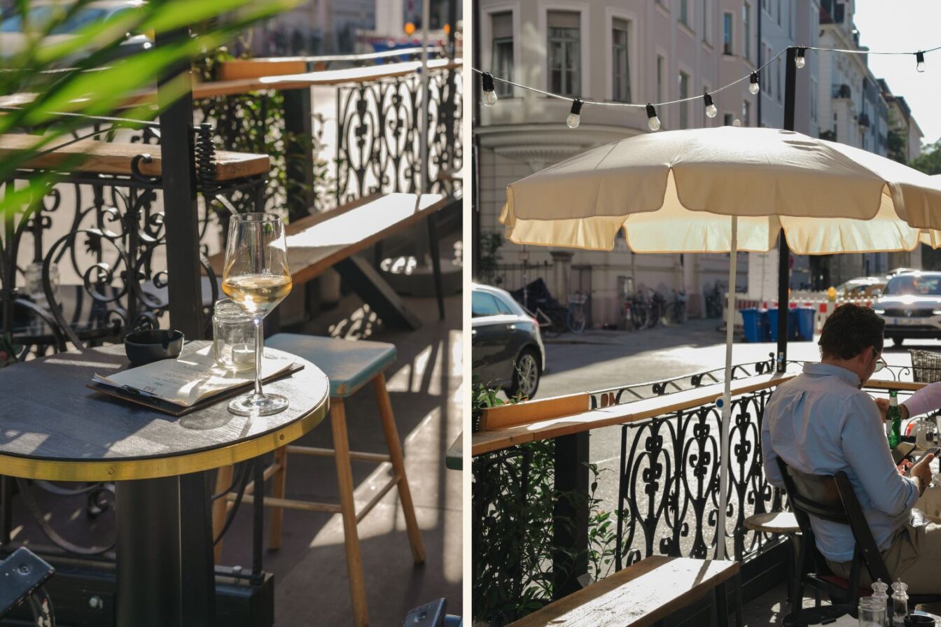 In der caffè conte bar in Schwabing in München können köstliche Weine verkostet werden.