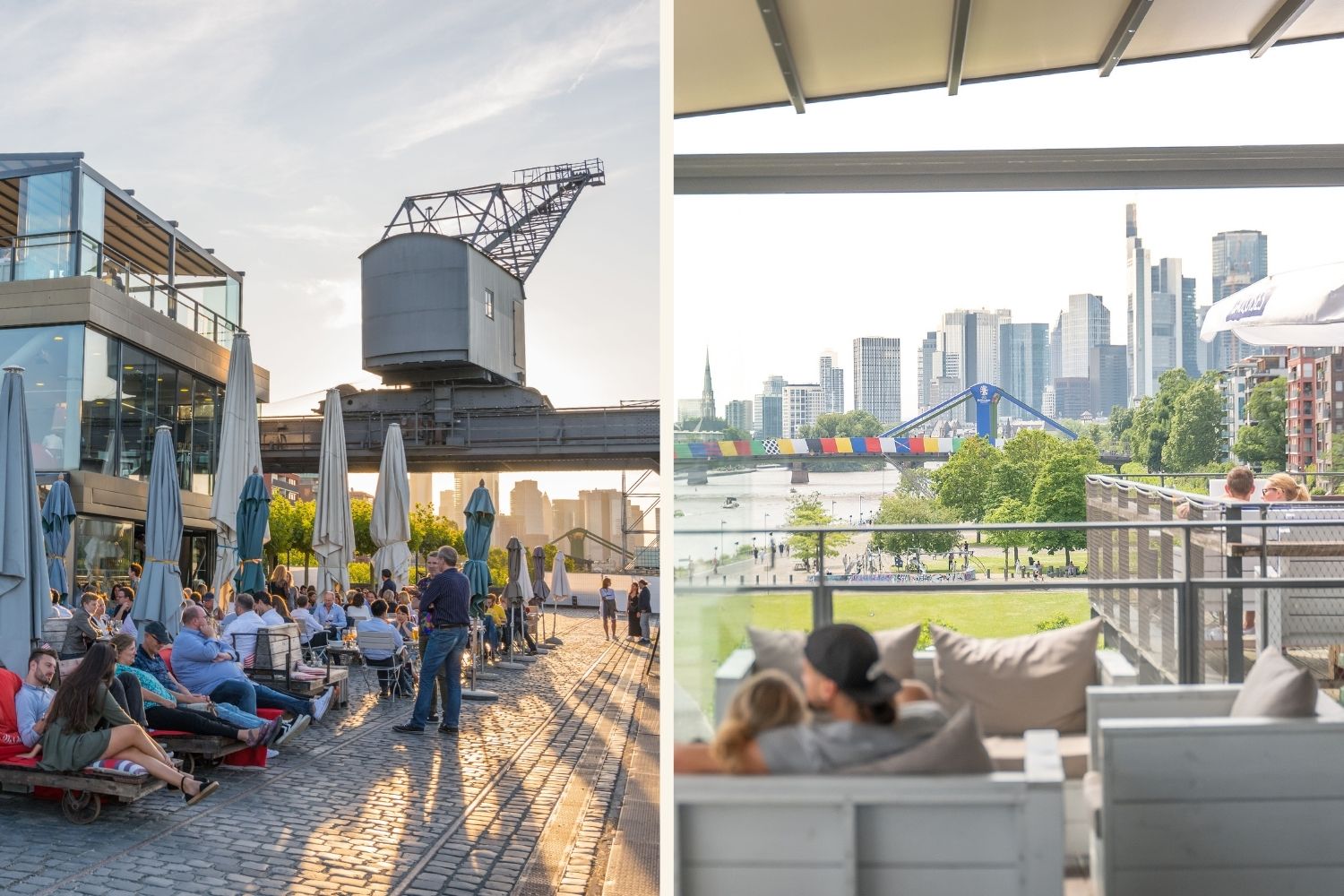 Collage Oosten Rooftop Bar in Frankfurt
