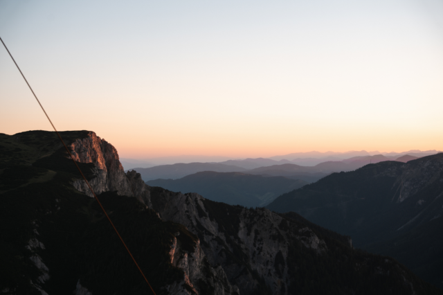 Besonders schön: der Sonnenuntergang vom Habsburghaus aus