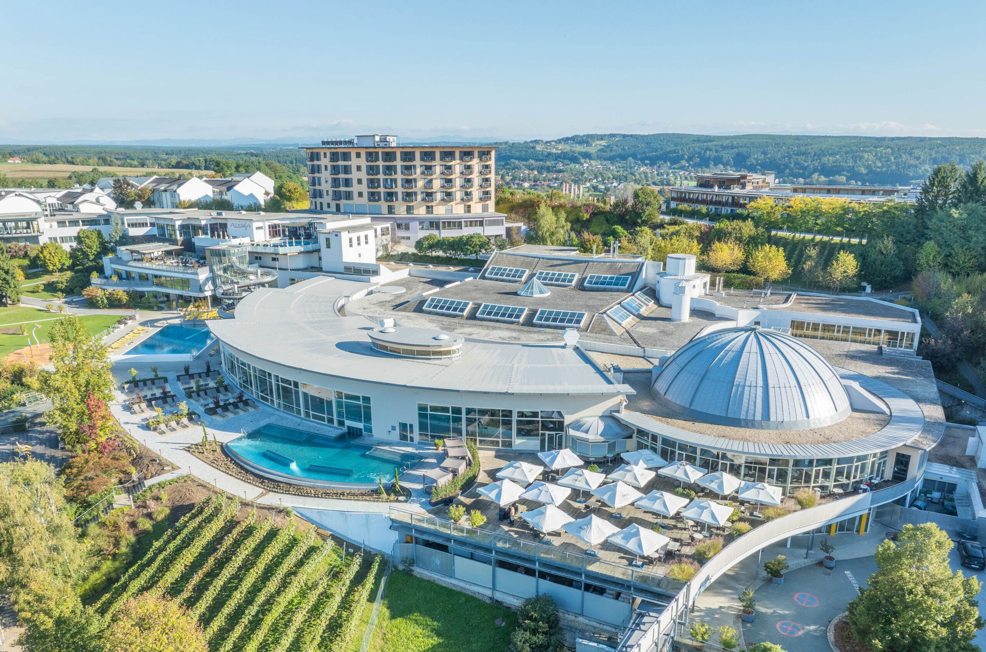 Das Allegria Resort Stegersbach aus der Vogelperspektive