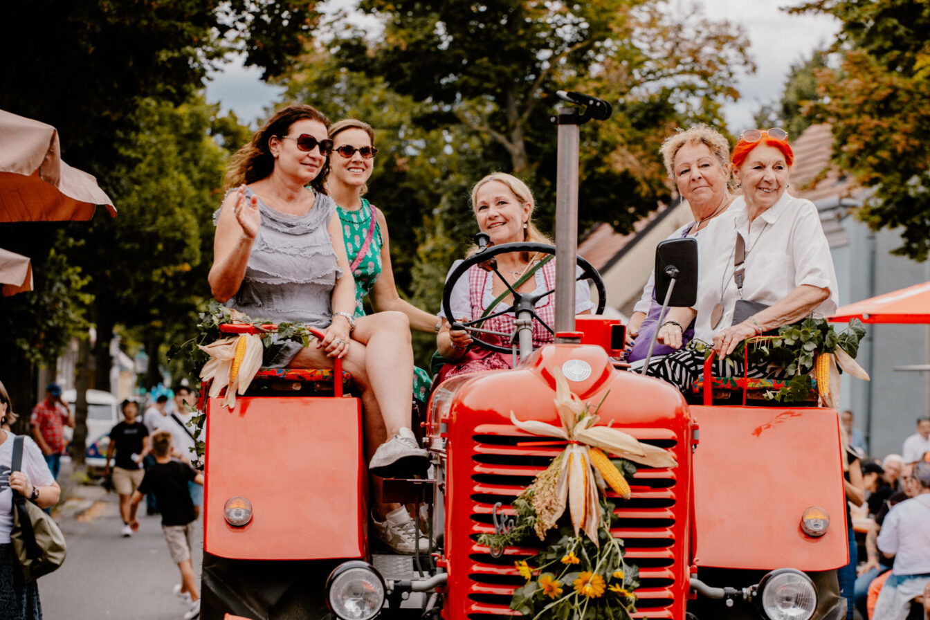 Stammersdorfer Weintage 2026 in Wien: Traktorparade mit Oldtimer-Traktor & fünf Frauen