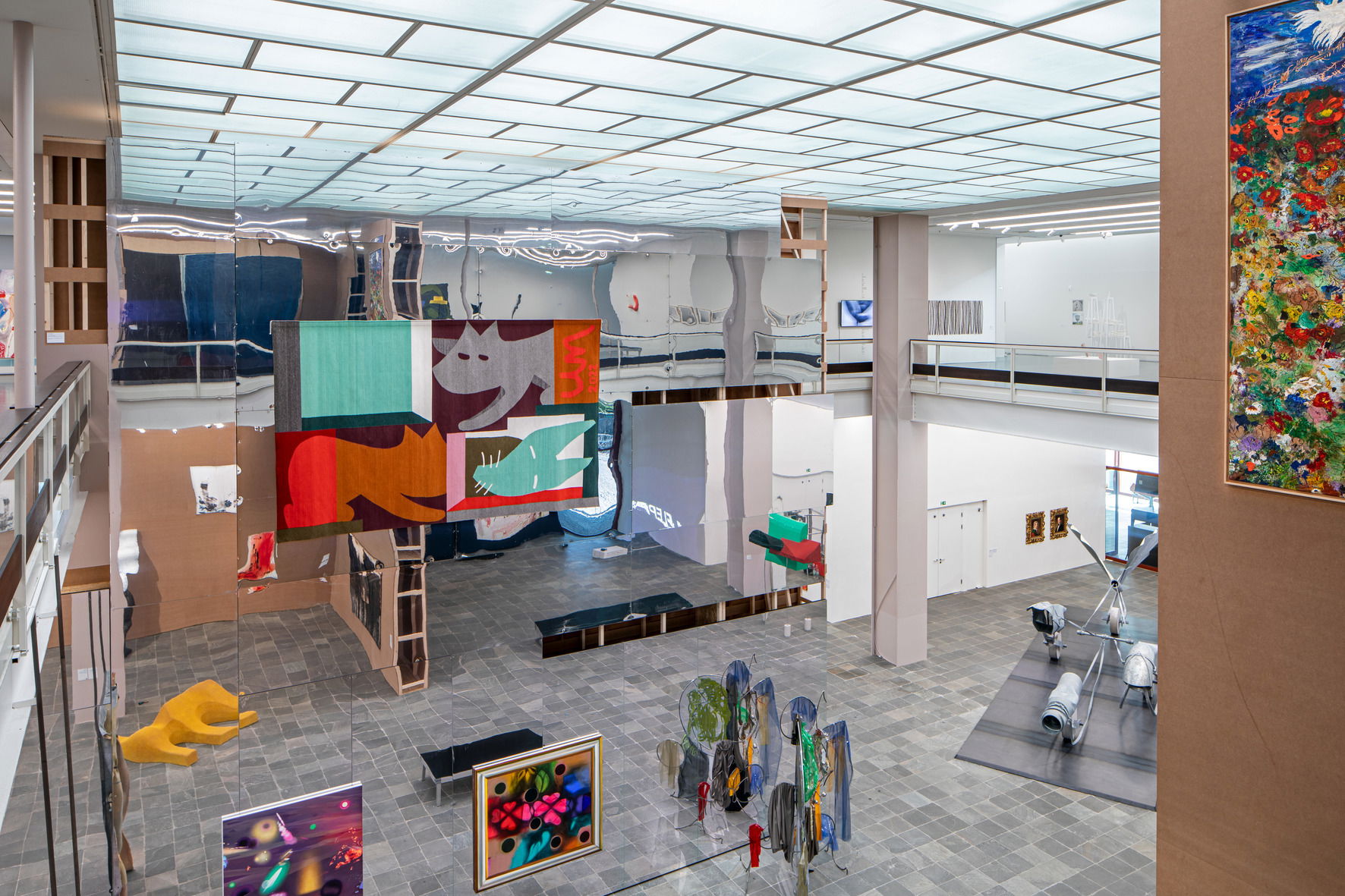 Ausstellungsansicht Stellprobe Belvedere