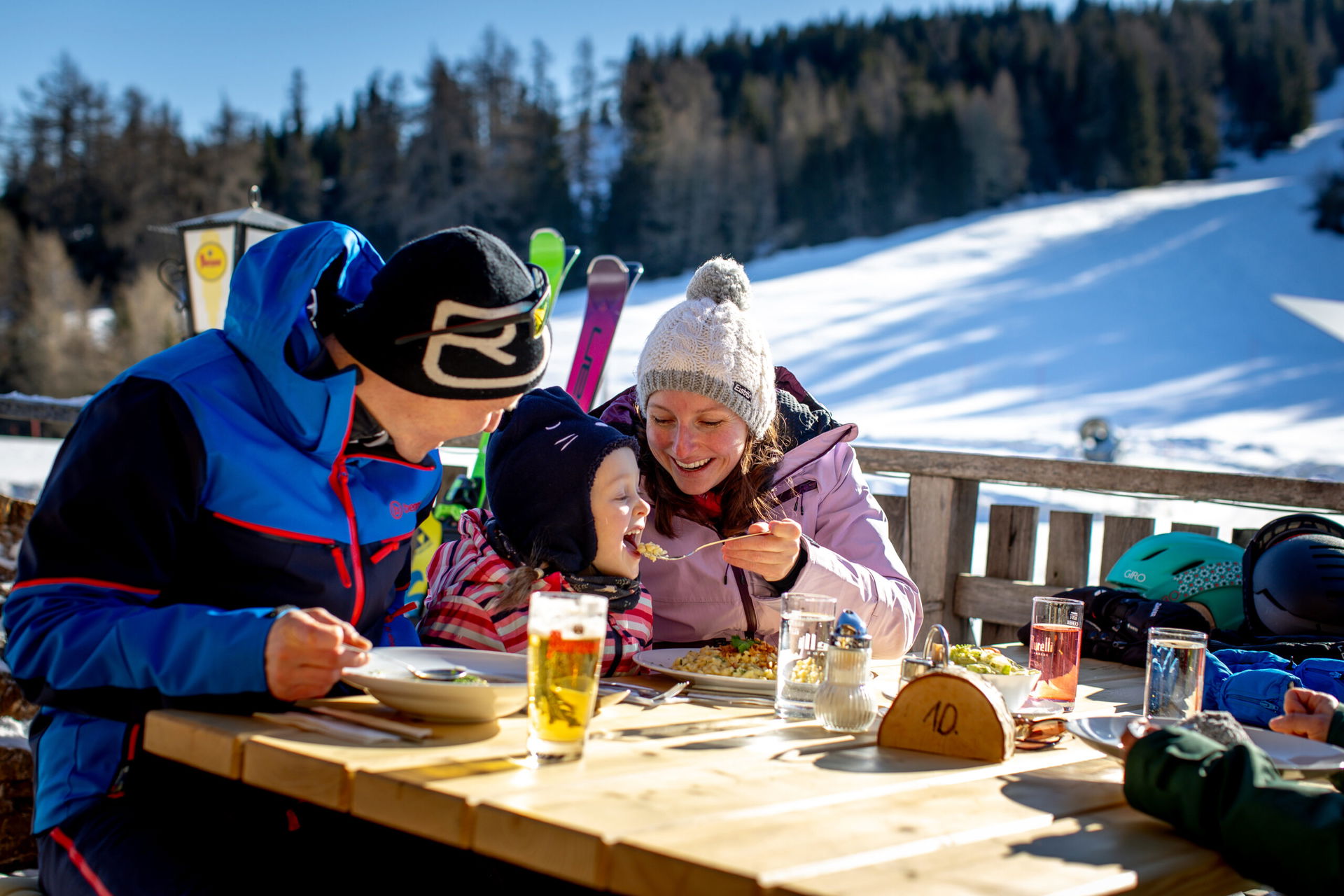 Kulinarik auf der Skihütte Grebenzenhaus in der Region Murau