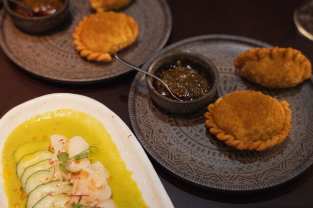 Empanadas im ELEMENTE Restaurant in Hamburg