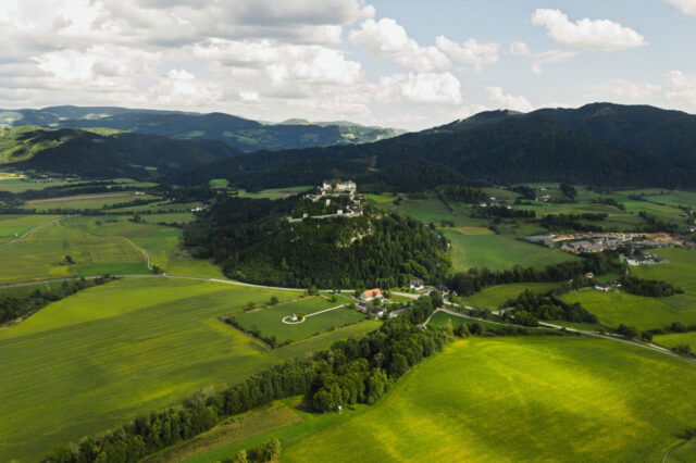 Hochosterwitz.Live Viereck mit Burg Hochosterwitz