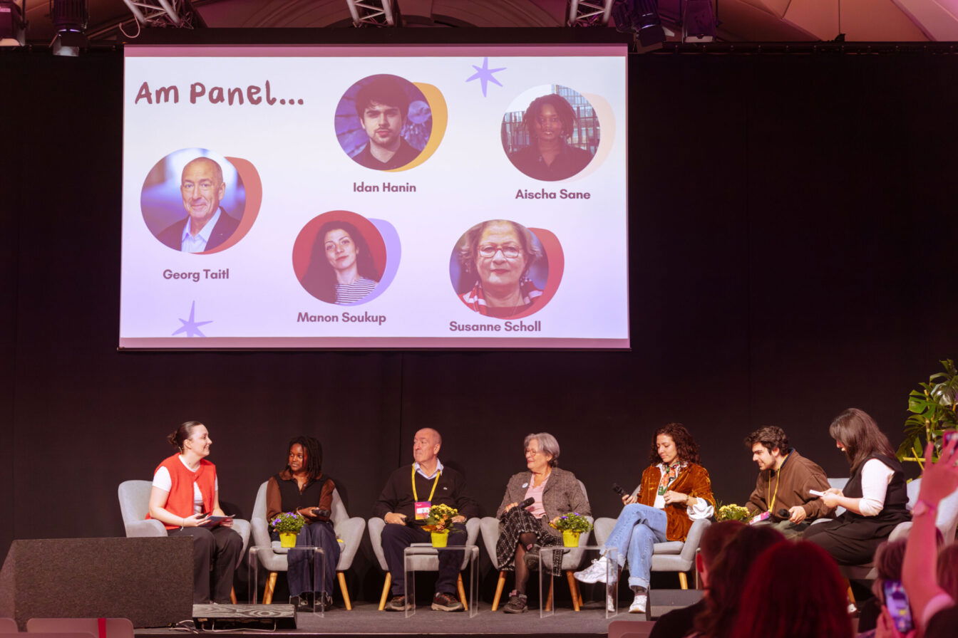 Ein Panel bei der Medienkonferenz re:think media 2025 in Wien