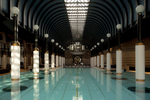 Das Victoria Jungfrau Hotel mit herrlichem Indoor Pool. (c) Sophie Linckersdorff
