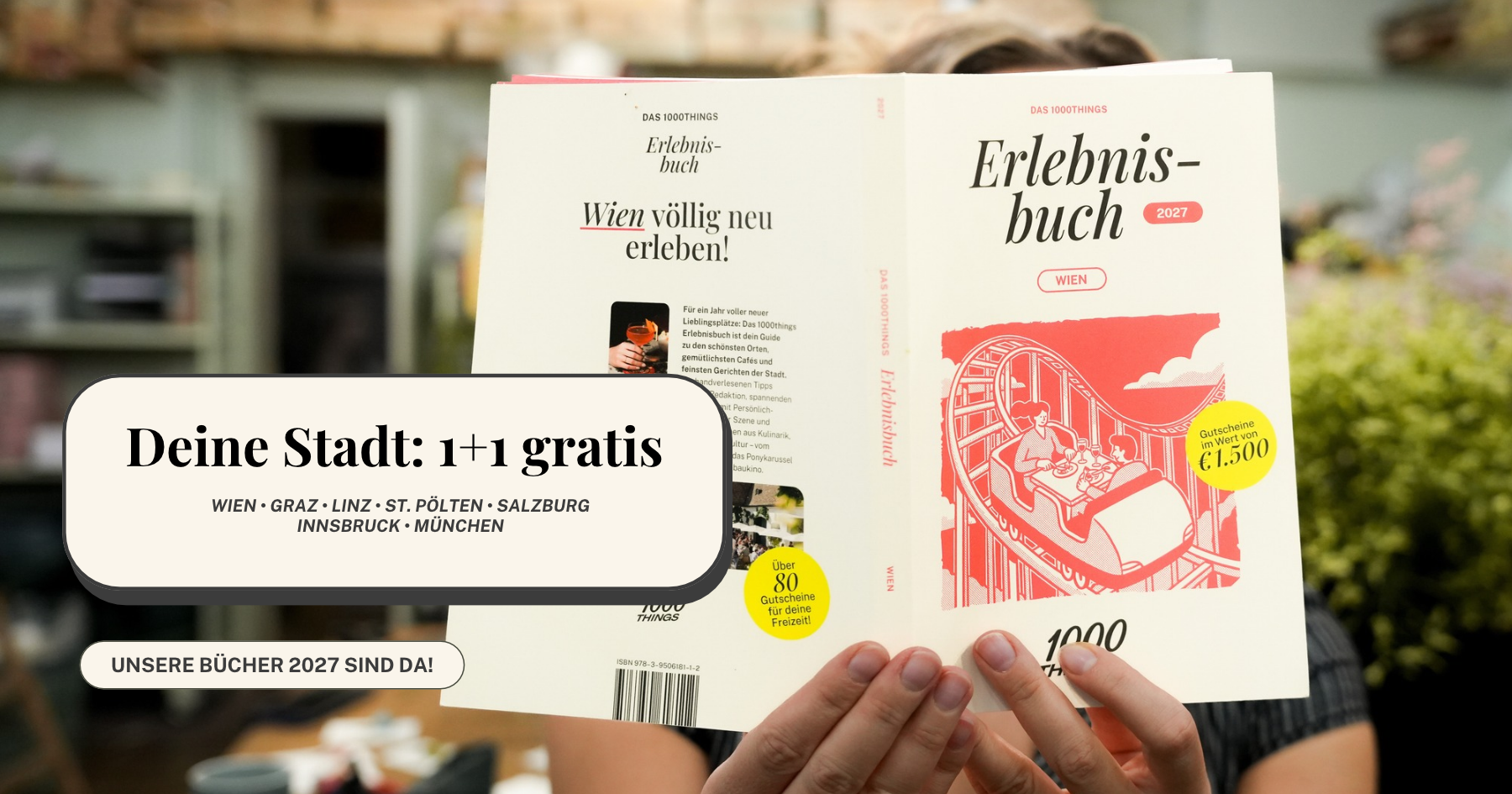 Ein Jahr voller Highlights: die 1000things Erlebnis- & Kulinarikbücher 2027 – jetzt bestellen