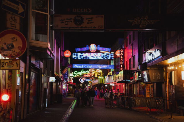 Reeperbahn in Hamburg