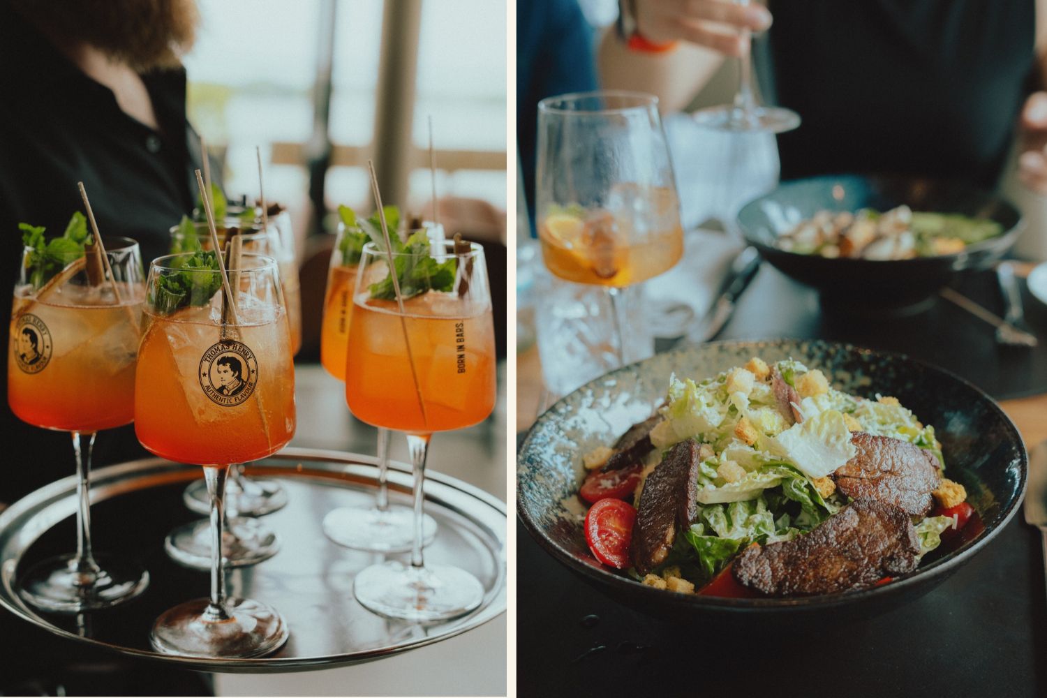 Drinks und Essen im HERITAGE Restaurant Hamburg