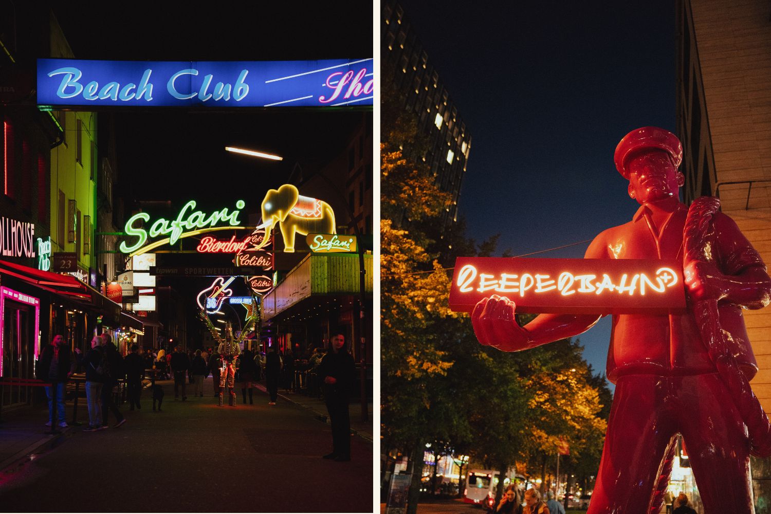 Reeperbahn in Hamburg
