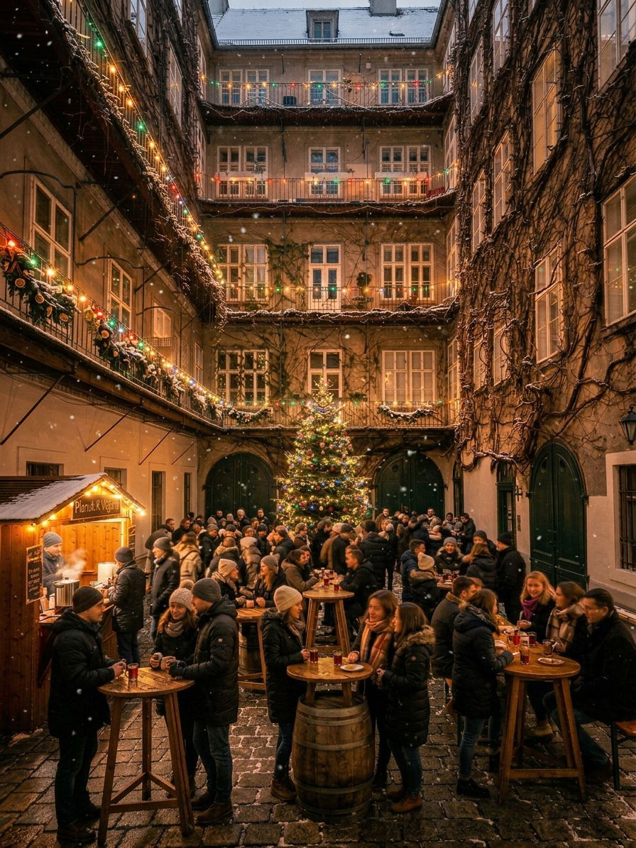 weihburg punsch huette wien 1. bezirk innenhof (c) Die Weihburg