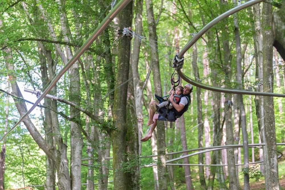 Österreichs erste Waldachterbahn (c) Familywald Ossiacher See Kletterpark Familypark Ossiacher See