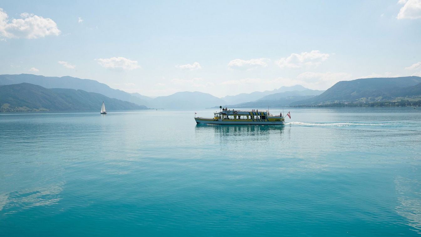 (c) Attersee-Schifffahrt, Costadedoi ausflugsziele am wasser