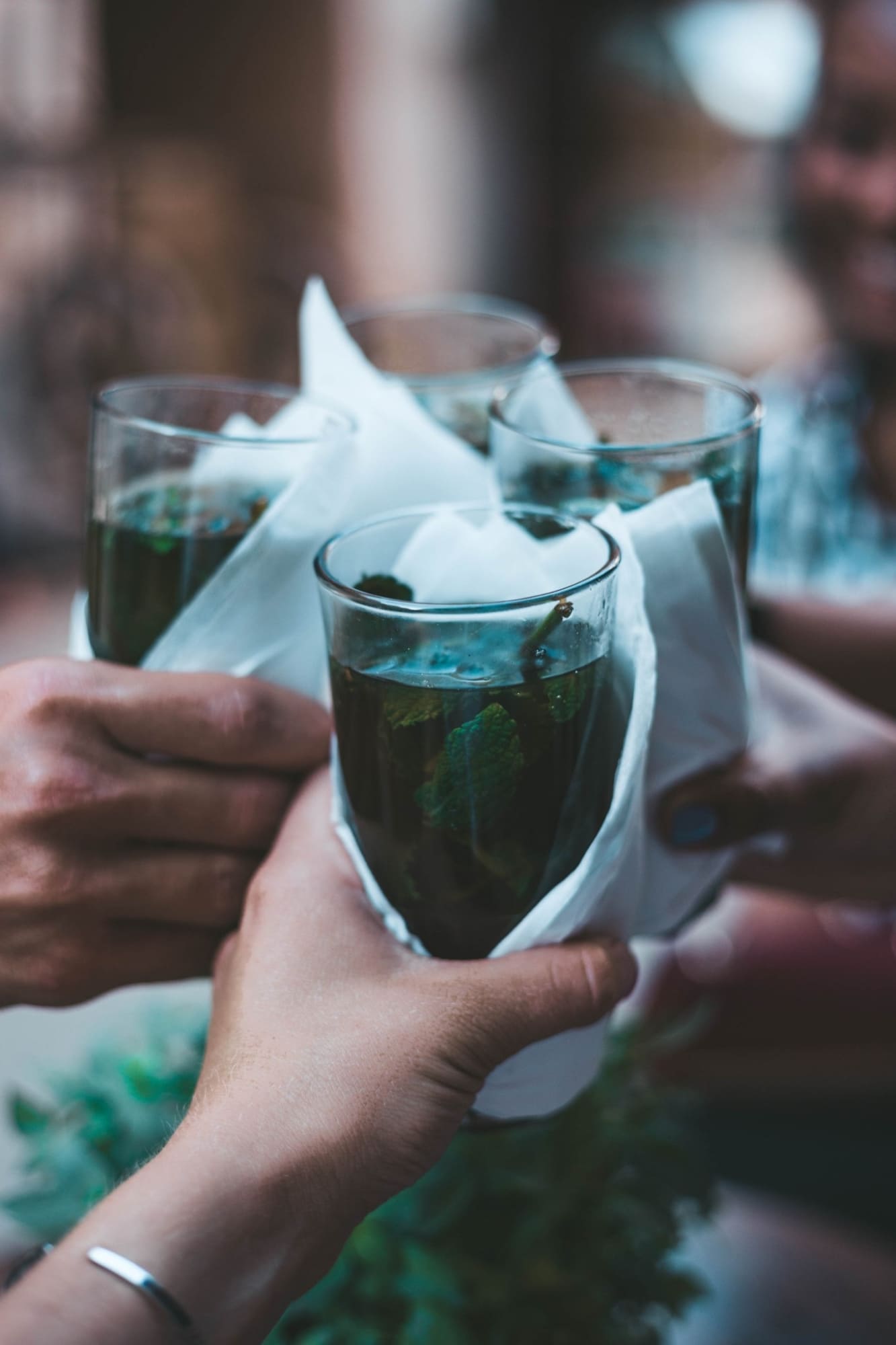 Glas ohne Strohhalm